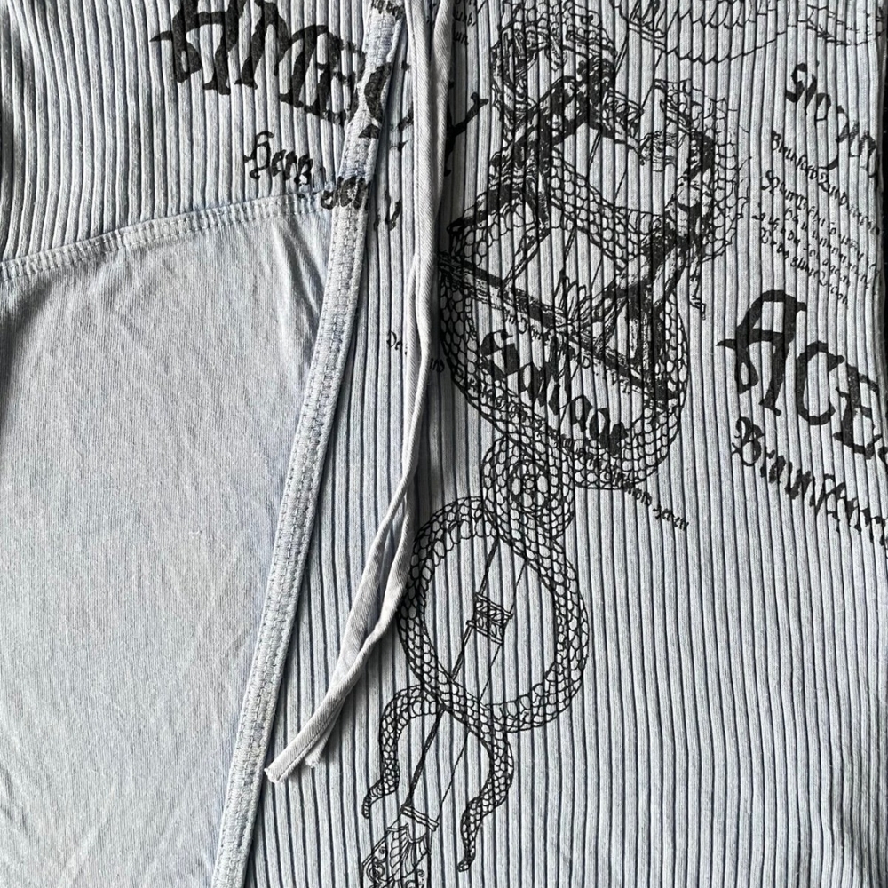 SALVAGE Gorgeous Baby Blue 'AMBOY ACES' BABY BLUE MINI DRESS/TOP. S - Picture 6 of 8